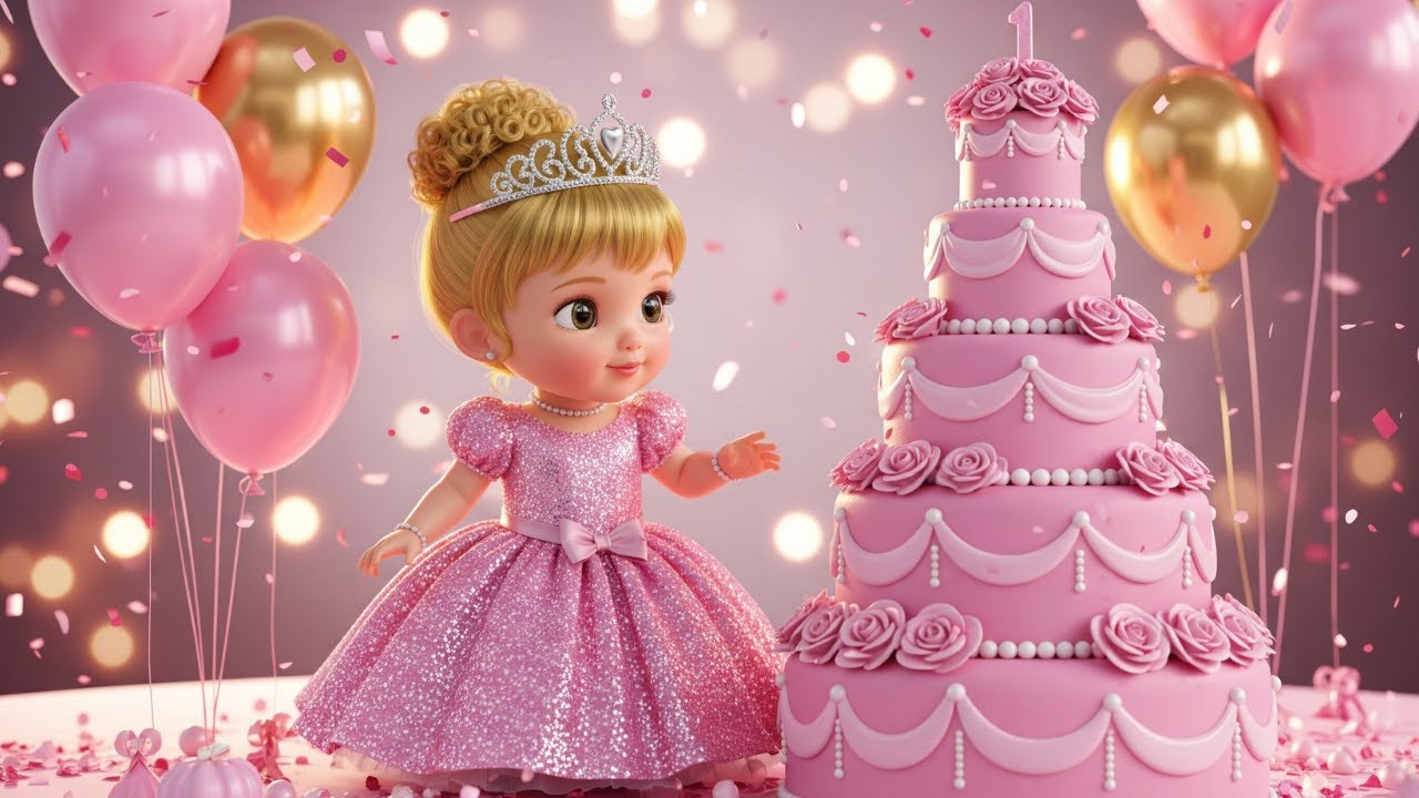 Анимационное видео ко дню рождения для детей 🎂✨ | Популярная песня ко дню рождения | Песня ко дню...