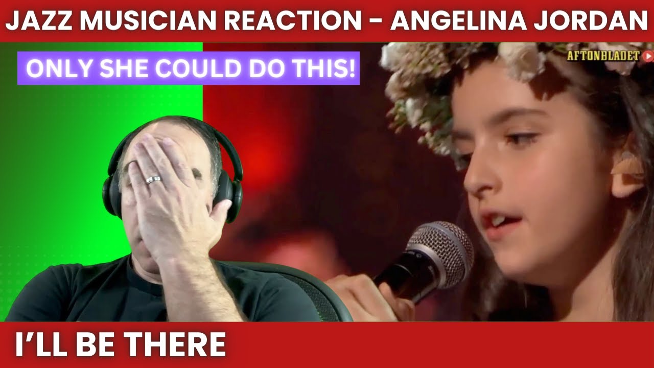 With a cold!!!  [Angelina Jordan Reaction to I'll Be There]