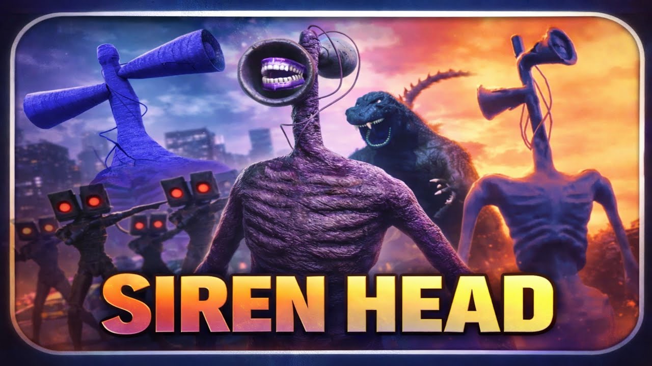 Siren Head vs City Monsters 😱 | Horror Meme Animation | Siren Head Funny Video