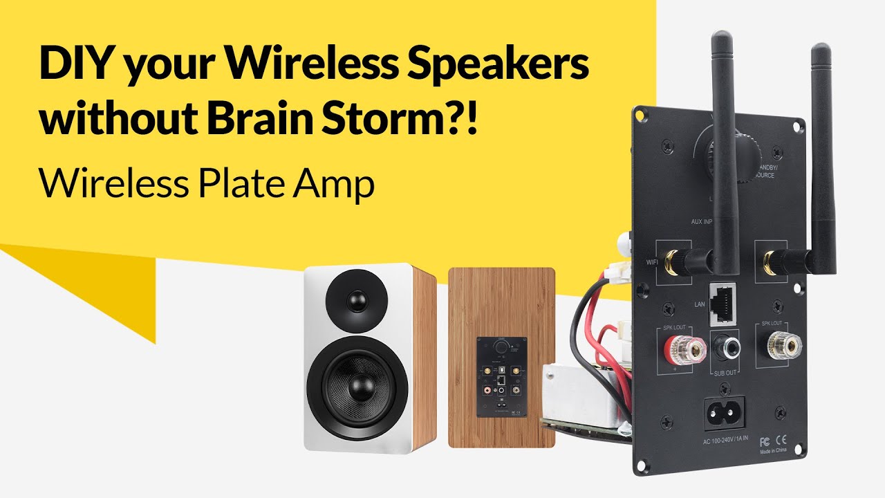 Wireless Plate Amp - DIY your Wireless Speakers without Brain Storm?!| Up2stream Plate Amp