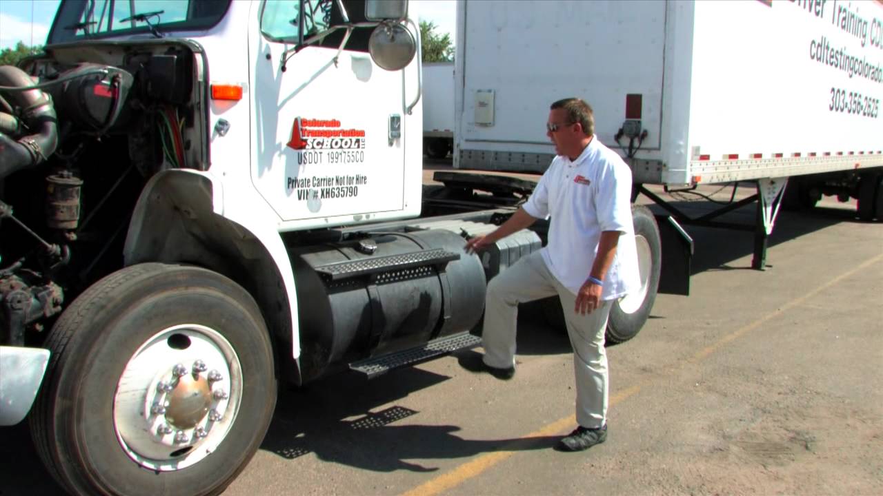 Pre tip vehicle inspection by Colorado Transportation School Part 1 of 2