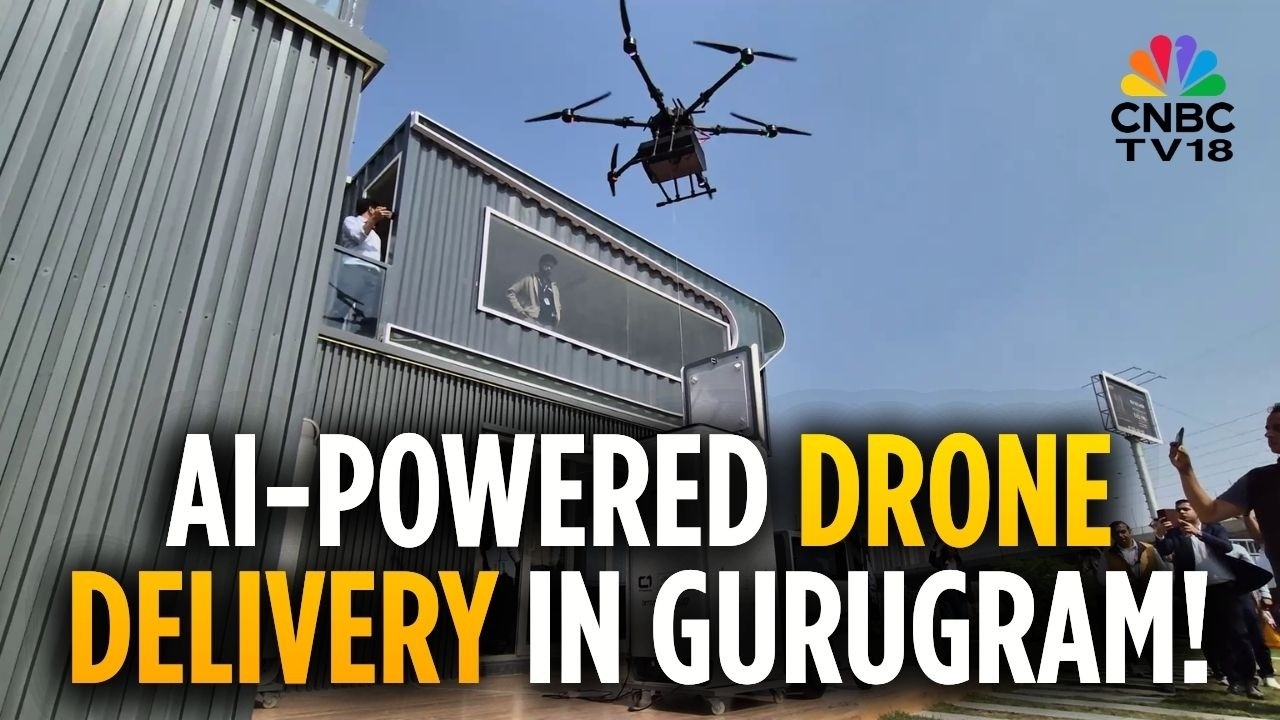 Skye Air Mobility Begins AI-Powered Doorstep Drone Delivery In Gurugram: How It Works |  N18V