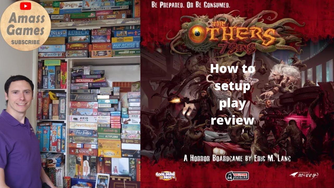 How to play The Others board game one vs many The Sins Horror Eric Land CMON dice review AmassGames