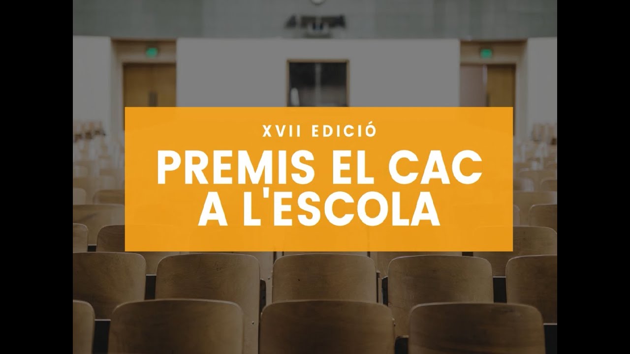 Resum dels audiovisuals guanyadors dels XVII Premis el CAC a l'escola