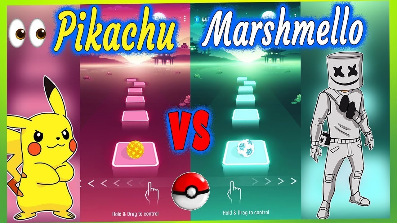 Pikachu Vs Marshmallow -Tileshop_Endless_mode