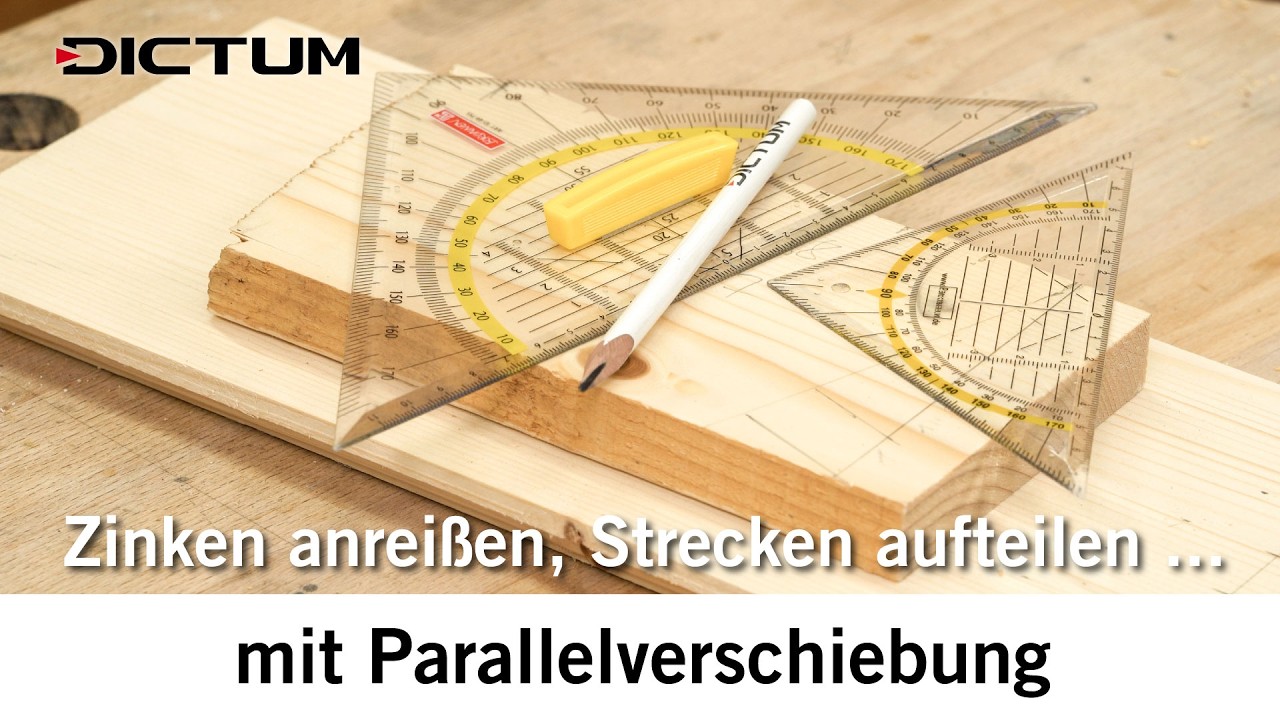 Nie wieder Rechnen! Jede Strecke perfekt teilen (Holzverbindungen anreißen)