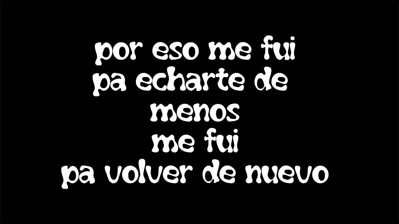 Bebe - Me Fui (with lyrics-letra)