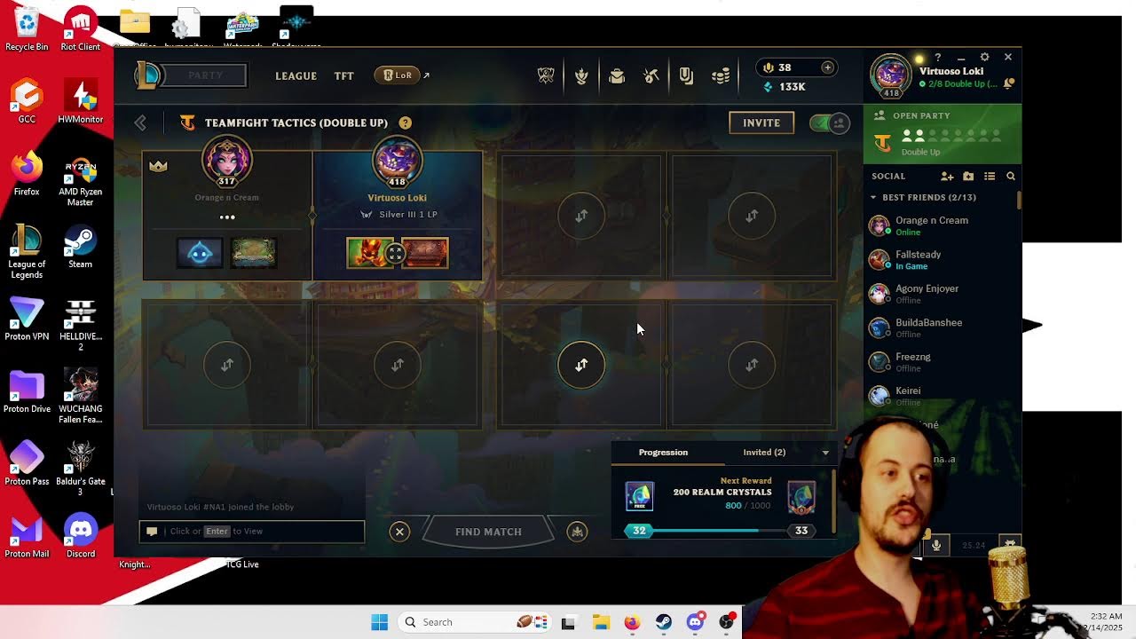 Playing the hardest game neverplayed Team fight tactics double up with my partner!