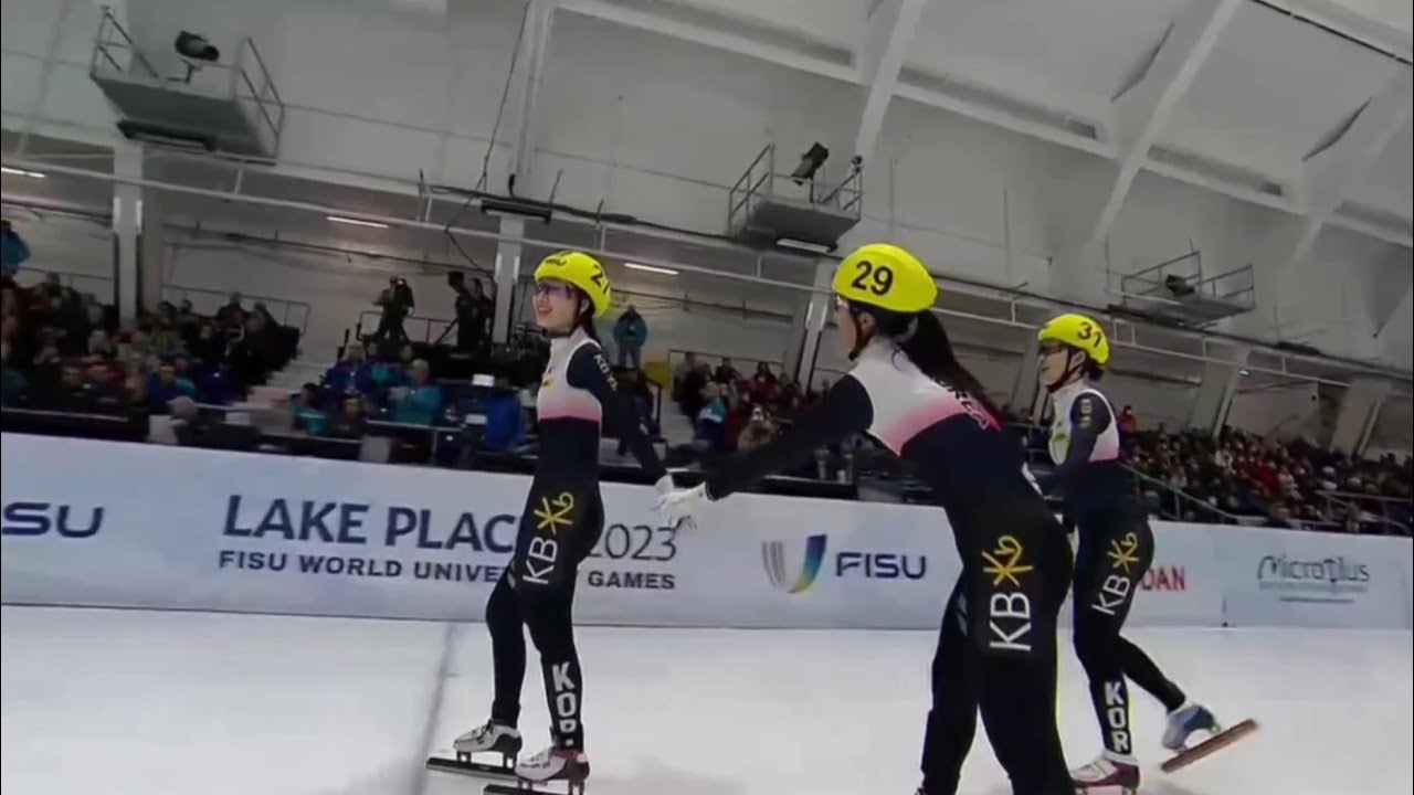 Women's 1500m | Short Track Speed Skating | 2023 Winter World University Games | South Korea 1-2-3