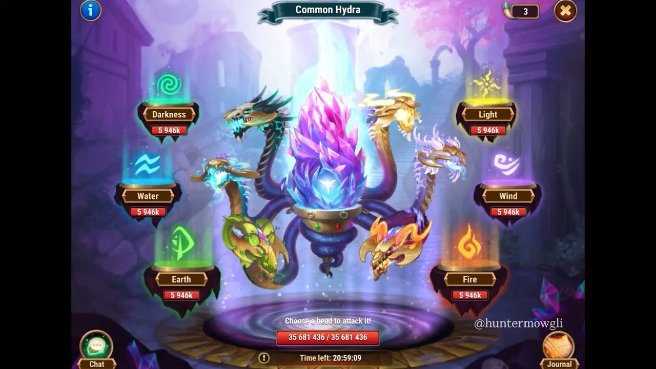 Hero Wars Alliance | Defeating Hydra Heads | Fire & Water Elements Strategy #herowars #hydra #gaming