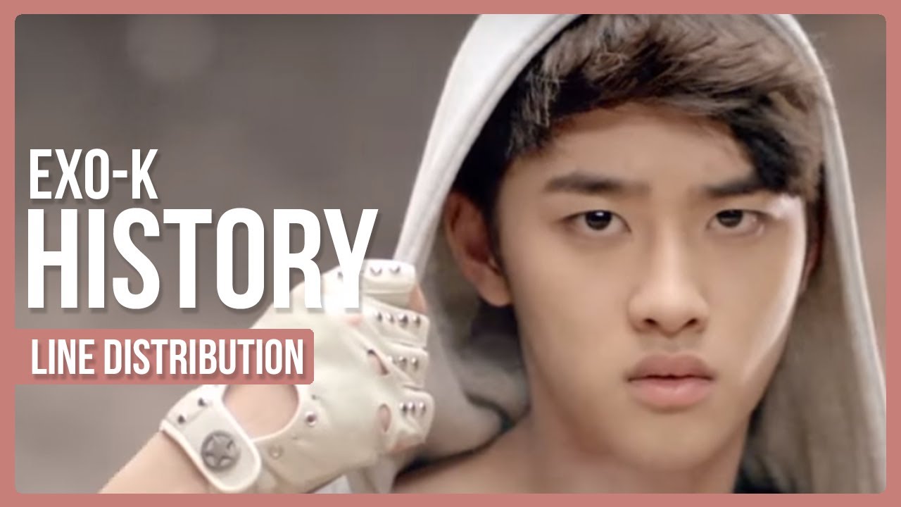 EXO-K - HISTORY Line Distribution (Color Coded)