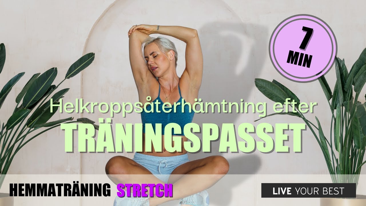 7 min stretchövningar efter träning | helkroppsåterhämtning för avslappning & flexibilitet