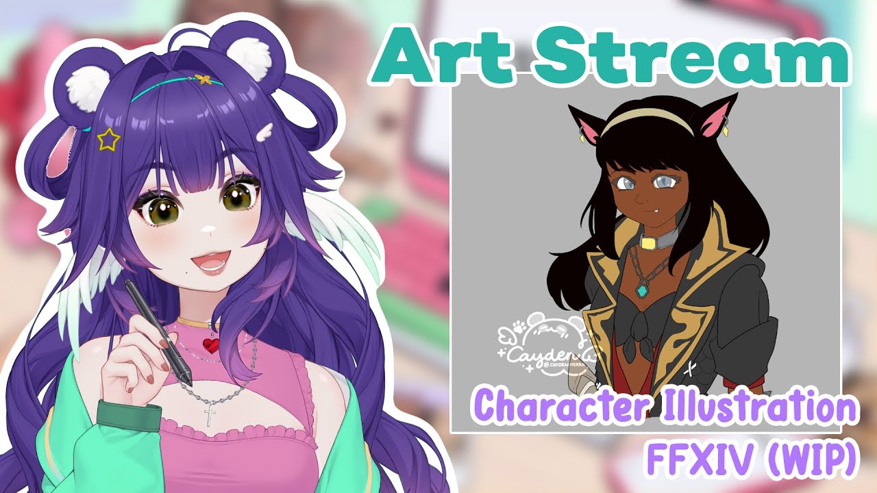 FFXIV Character Illustration 🐶 PUPPY CAM 📱[vertical]