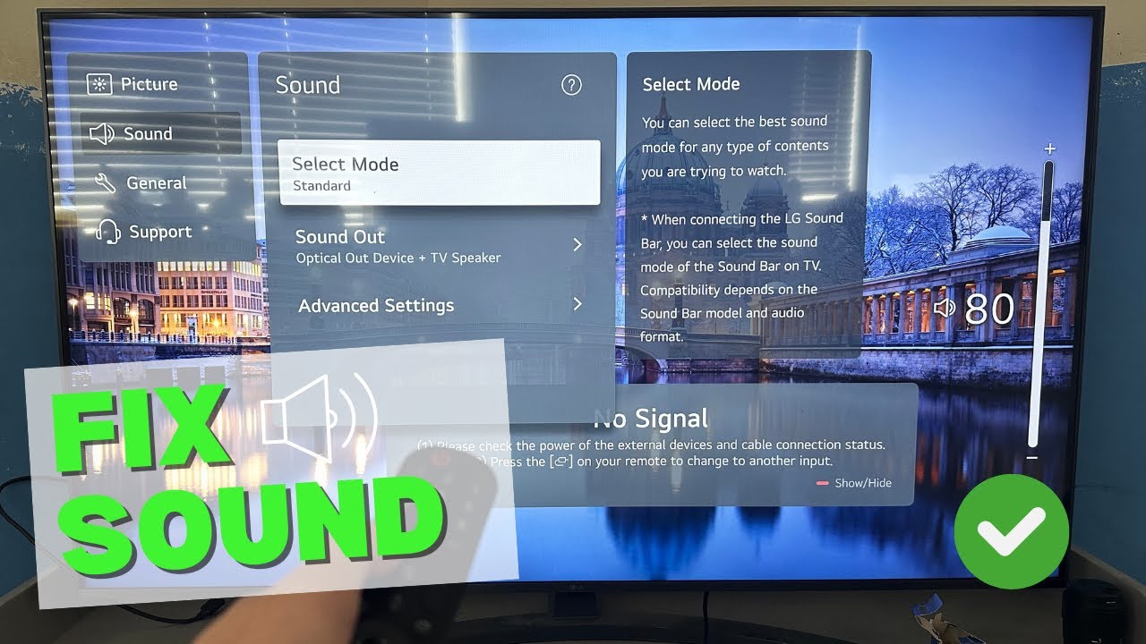 LG Smart TV Sound Not Working/Not Clear (FIX AUDIO)
