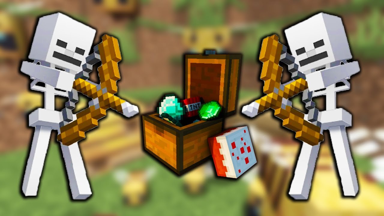 SKELETONII NU MA LASA SA IAU COMOARA | MINECRAFT