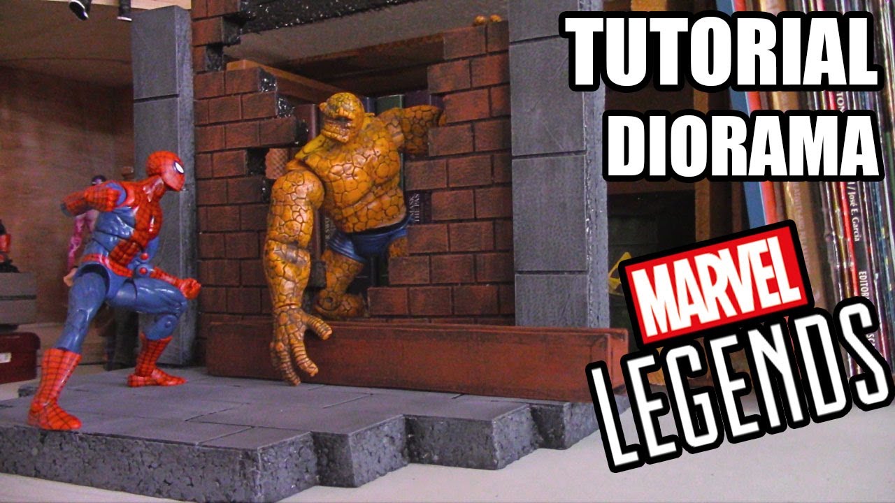 🔥Como Hacer Un DIORAMA MURO Para MARVEL LEGENDS TUTORIAL🔥| DIORAMARAMA