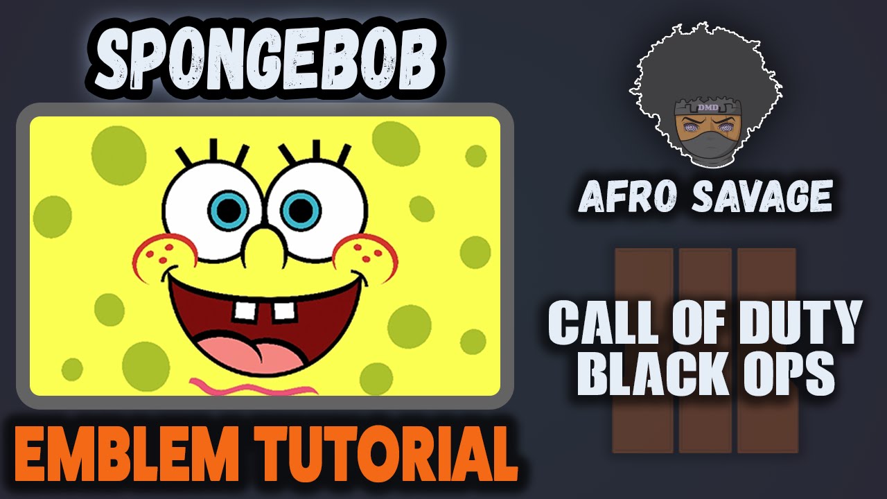 BO3 SpongeBob SquarePants Emblem Учебное пособие в Black Ops 3 !! - Afro Savage