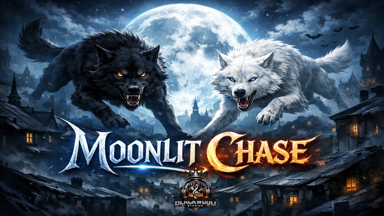 Moonlit Chase 👑 Official Lyrics Visualizer 👑 Blackwood Studios