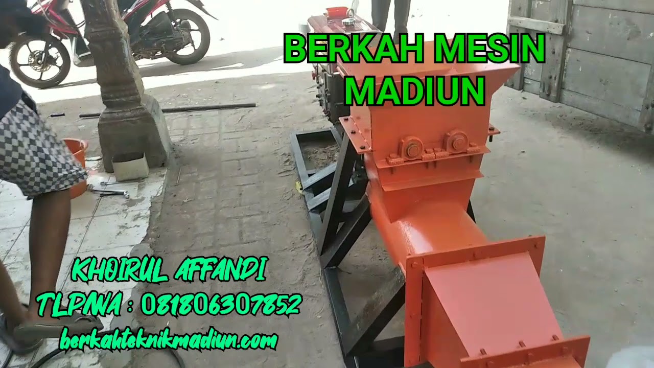 TRIAL MESIN CETAK BATA MERAH POTONG MANUAL