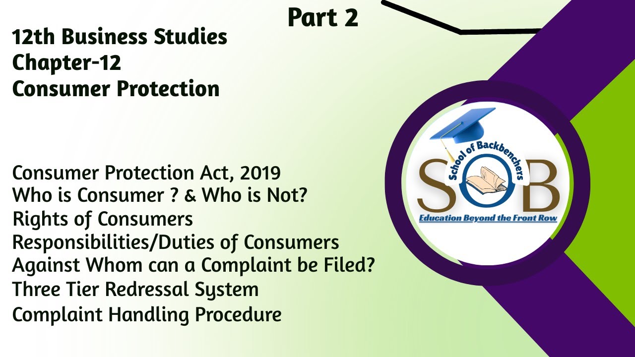 12th BST Chapter 12 Consumer Protection Part 2 #businessstudies #consumerprotection #commerceshorts