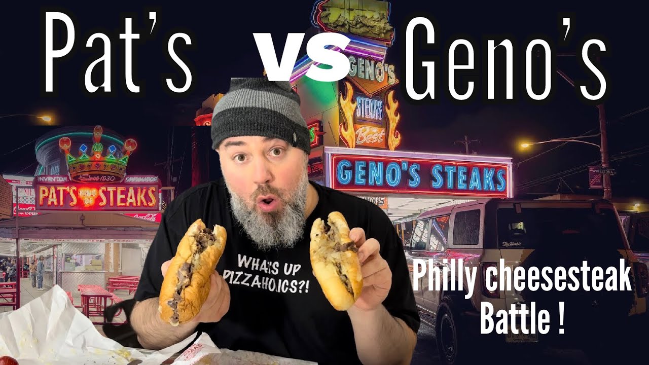PAT'S vs GENO'S Philadelphia Cheesesteak battle!