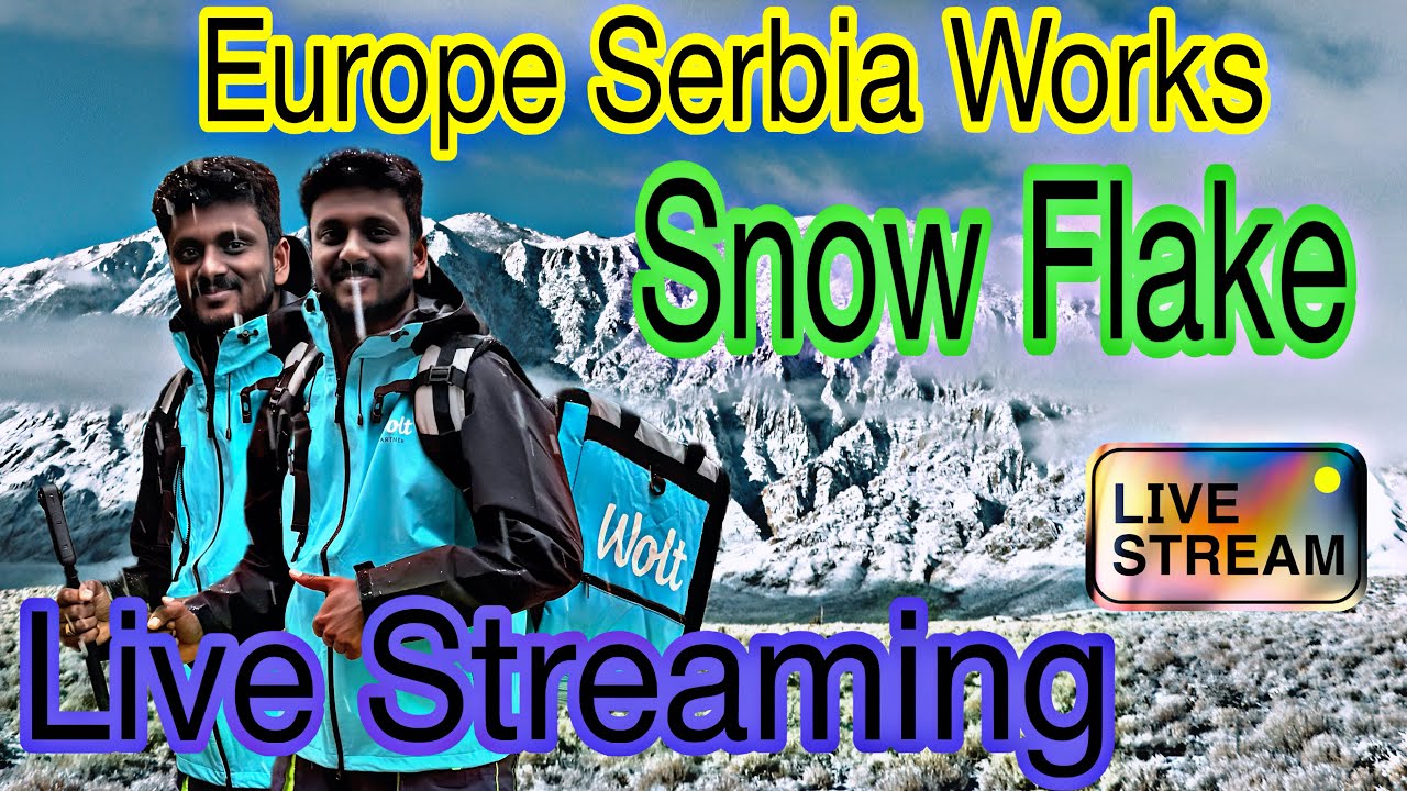 Serbia Food Delivery Jobs & Snow Day Live Streaming ❄️🇷🇸 | Real Street Life 2026