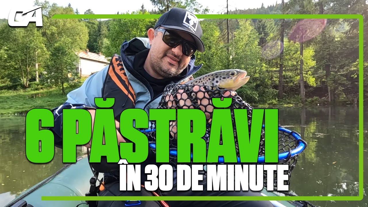 Am prins 6 pastravi in 30 de minute pe Lacul Satic