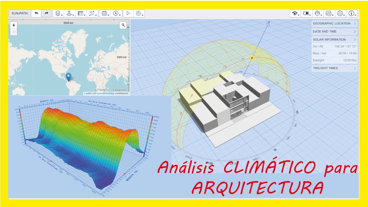 ⛅Andrew Marsh | COMO hacer un ANÁLISIS CLIMÁTICO para modelo 3D en arquitectura | fácil y gratis💨⛈