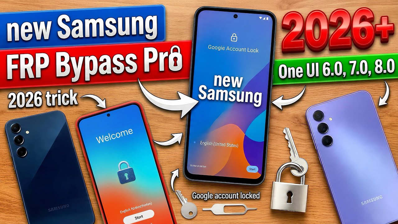 Samsung FRP Bypass 2026 🔥 All CPU (MTK/Exynos/Snapdragon) | Android 16 | No PC | Free Method