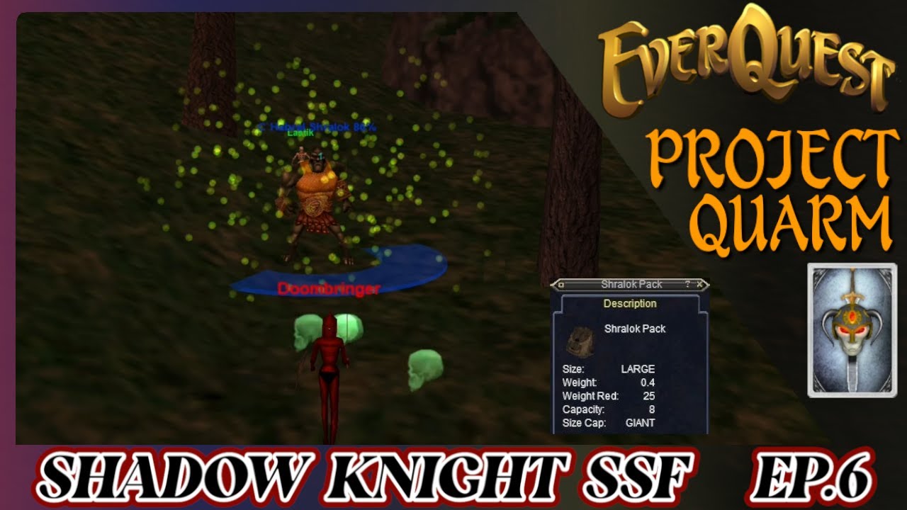 EverQuest Project Quarm | Shadow Knight Lvl 17+ | Solo Self Found | Shralock Pack Time!
