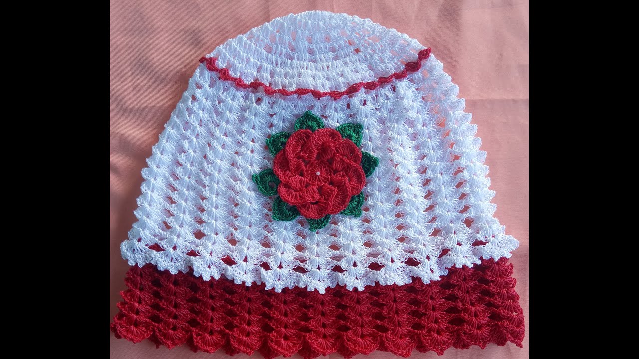 Capa de Fritadeira elétrica em Croche com a flor 3D