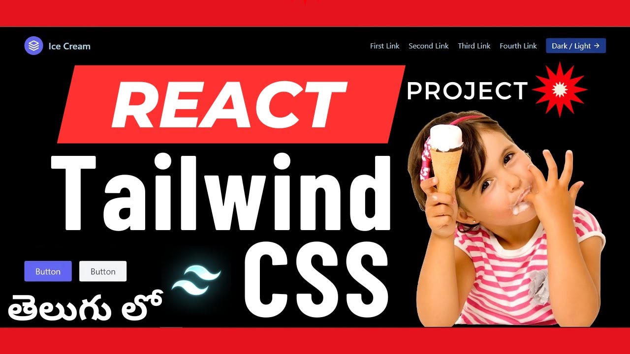 Tailwind CSS Tutorial with Project in Telugu