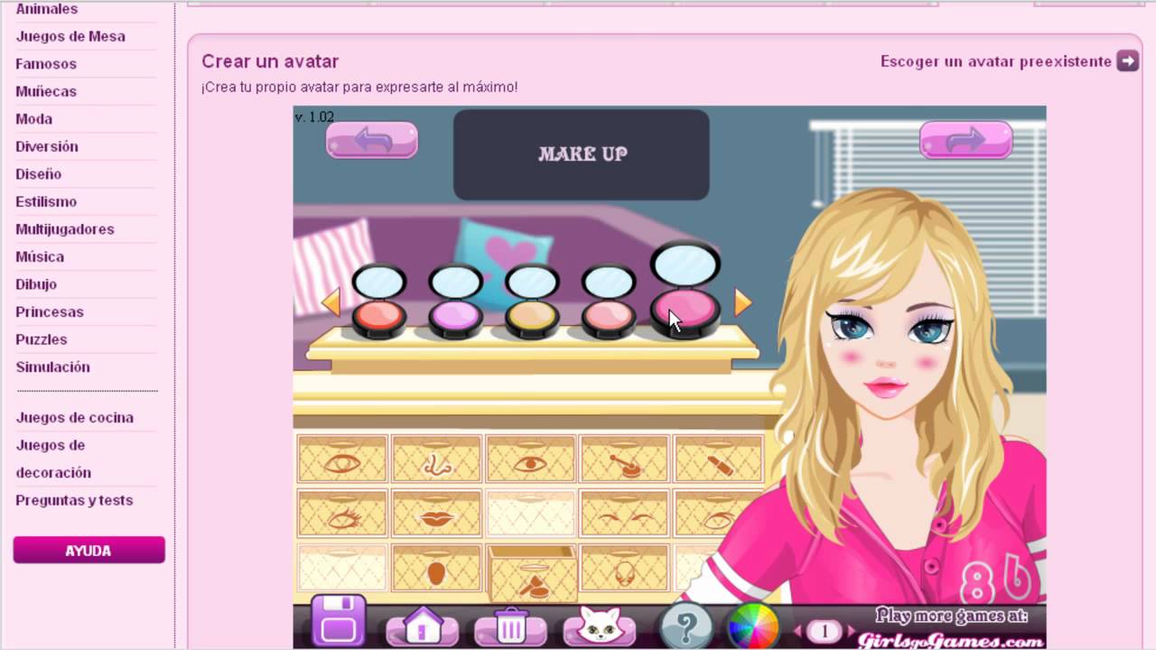 Resgistrarse y Crearse un Avatar en JuegosDeChicas.com