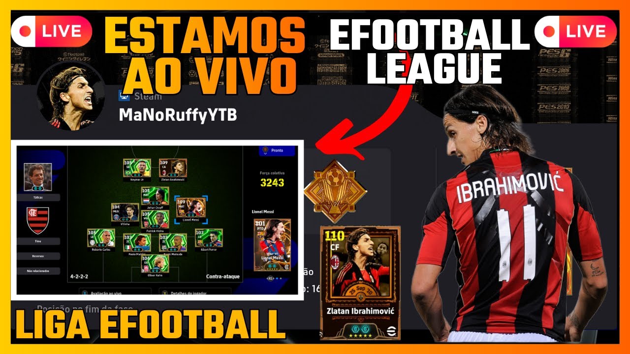 IBRAHIMOVIC Destruindo na Liga! 🚀 Rumo &agrave; 1&ordf; Divis&atilde;o | Coruj&atilde;o eFootball 2026 AO VIVO #124
