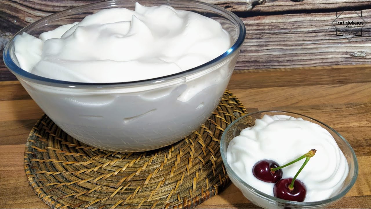 ¿Sabes cómo hacer FALSA NATA o CREMA para BATIR Muy Baja en Calorías? Sin Azúcar!