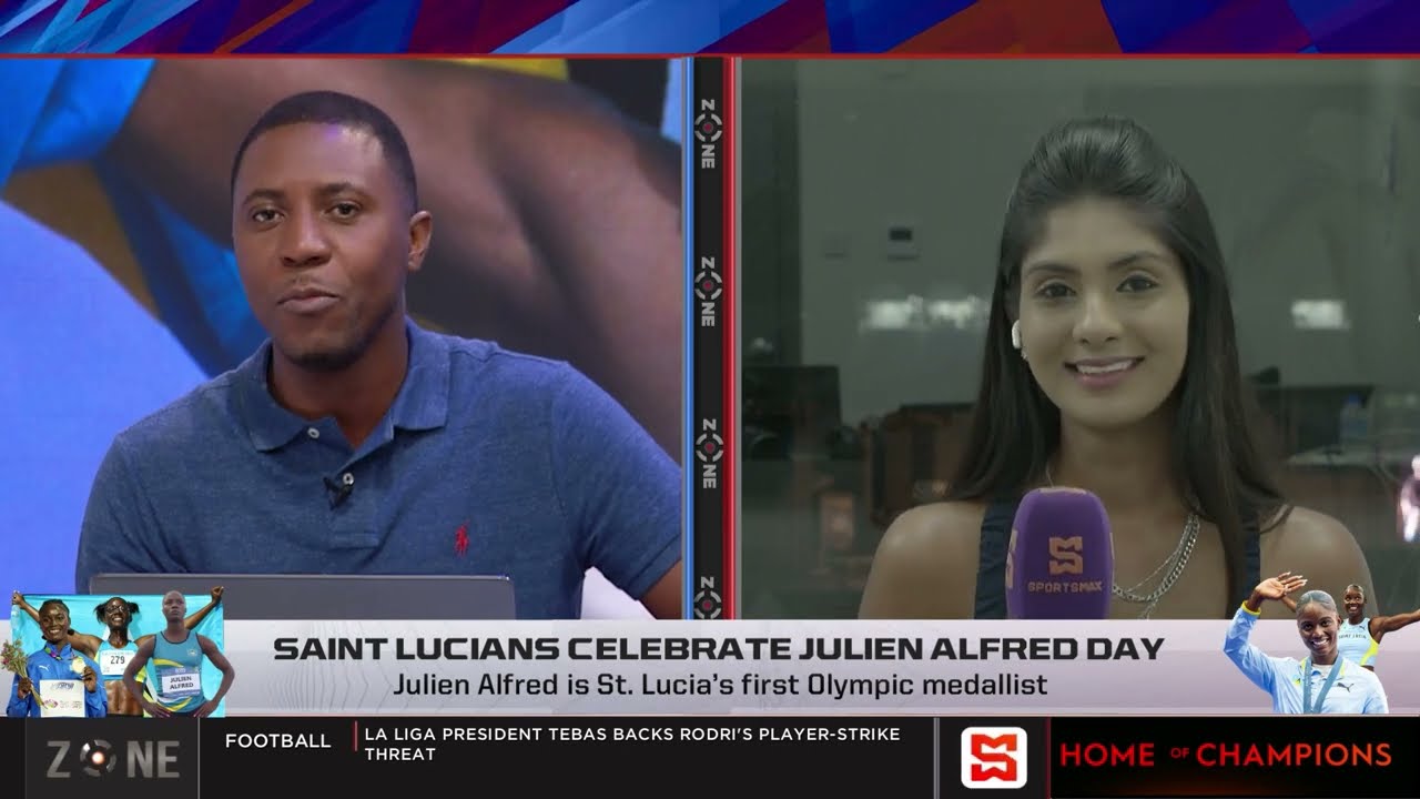 Saint Lucians celebrate Julien Alfred day | SportsMax Zone