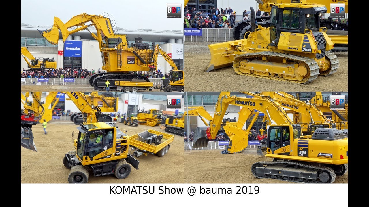 KOMATSU Show @ bauma 2019.