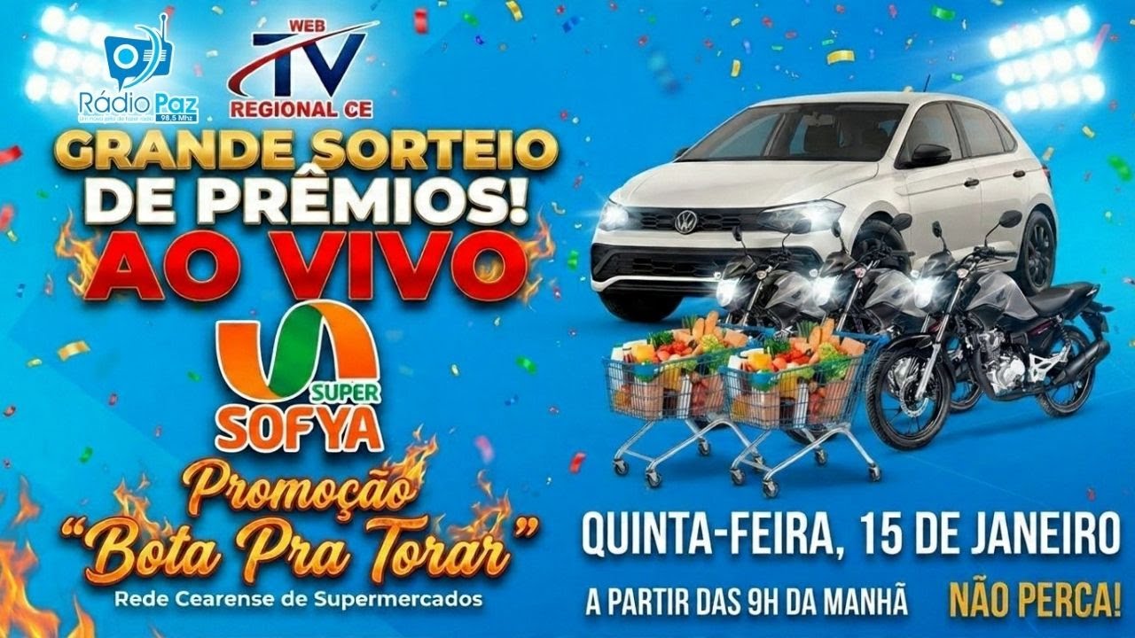 Aratuba / Mulungu Super Sofya e Rede cearense com sorteio promo&ccedil;&atilde;o Bota Pra Torar!