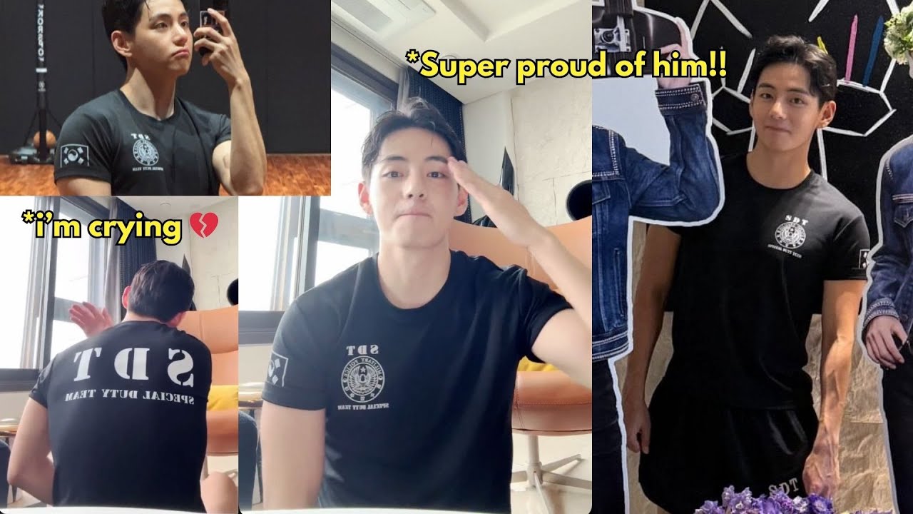 Taehyung patted himself and said 