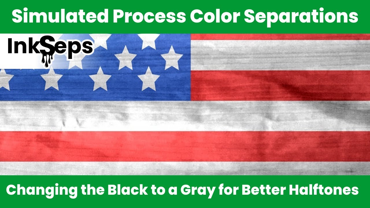 Simulated Process Color Separations Changing the Black to Gray