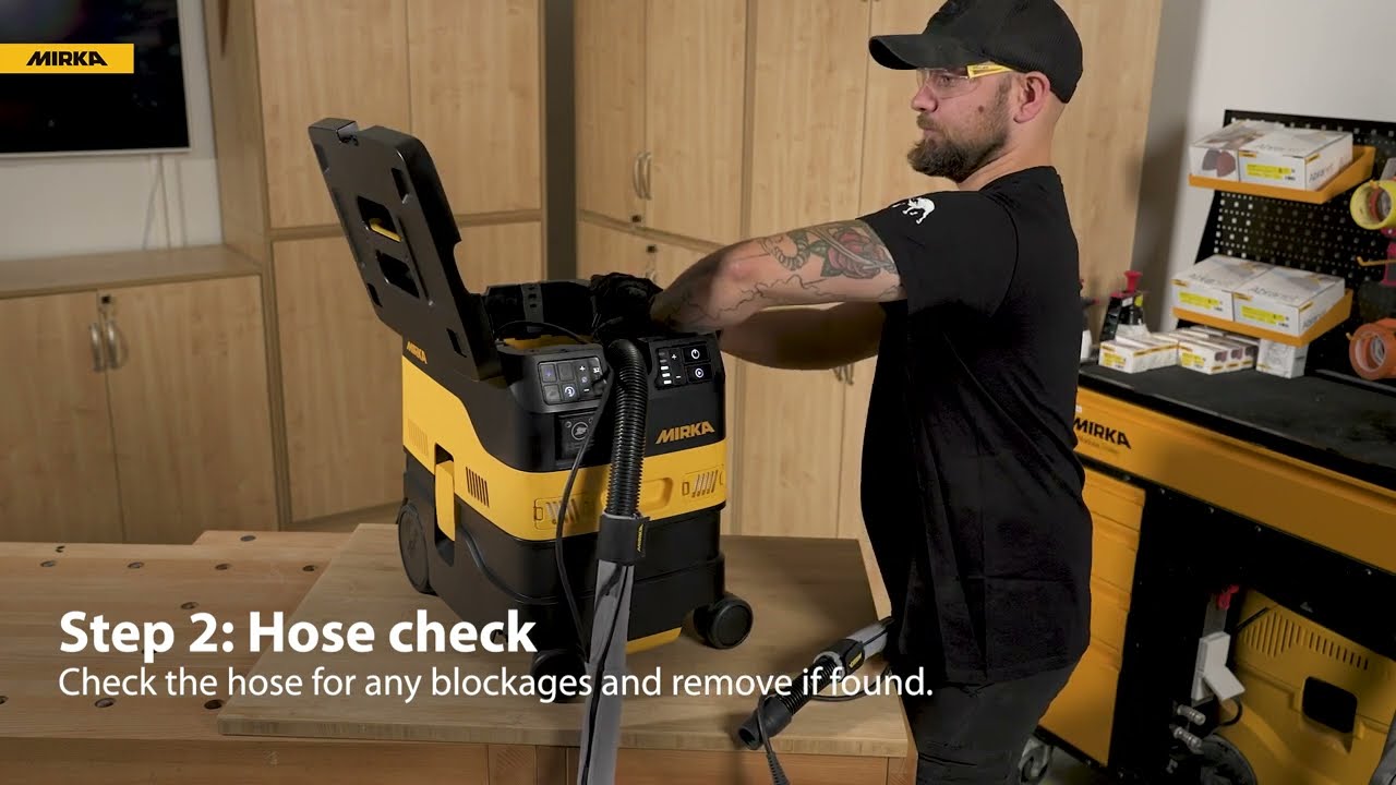 How Do I Fix Low Air Flow on My Mirka&reg; DEXOS Dust Extractor?