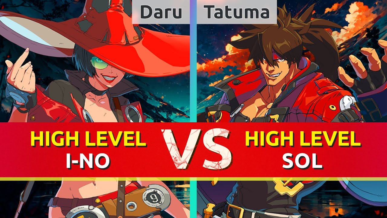 GGST ▰ Daru (I-No) vs Tatuma (Sol). High Level Gameplay