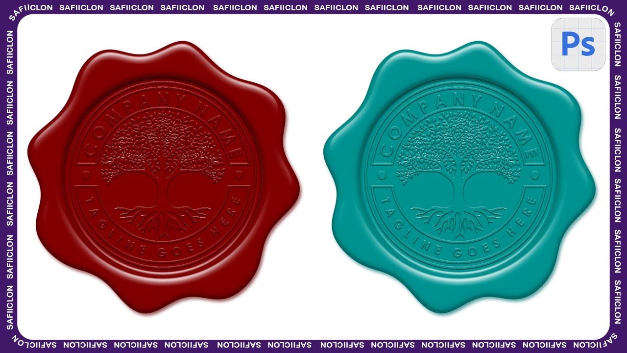 [ Photoshop Tutorial ] Create Wax Stamp Effect in Photoshop
