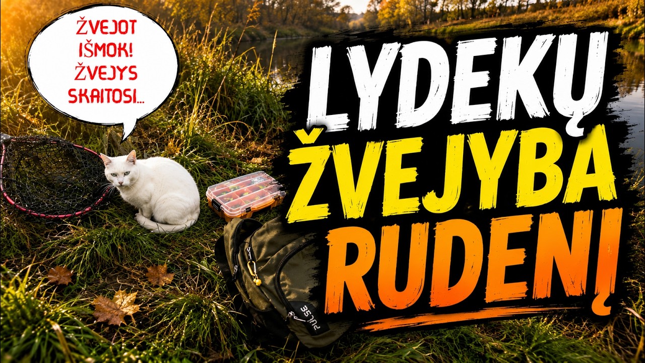 LYDEKŲ ŽVEJYBA RUDENĮ. Elektrėnų Marios. Jigas nuo kranto.