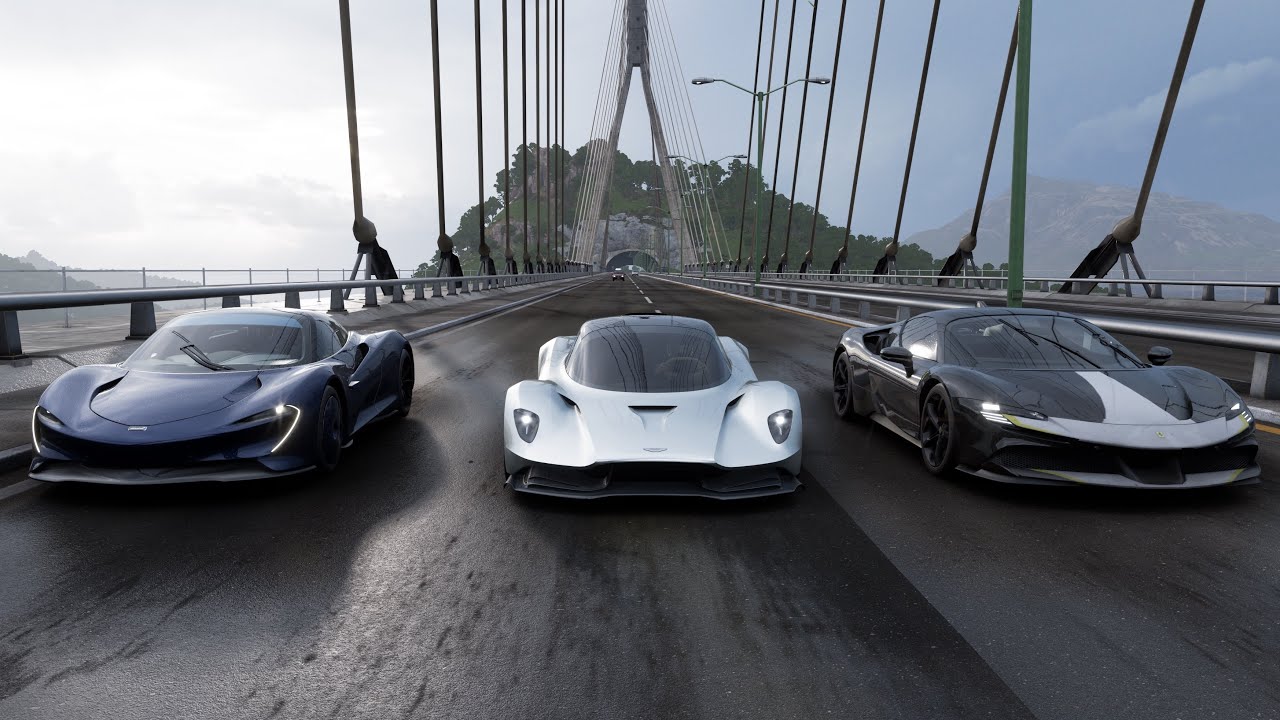 Forza Horizon 5: Drag Race #10: Mclaren Speedtail vs Aston Martin Valhalla vs Ferrari SF90
