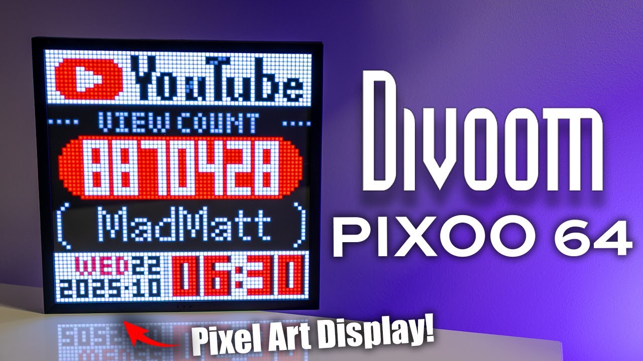 Divoom Pixoo-64 — лучший настольный дисплей для стримеров и создателей контента