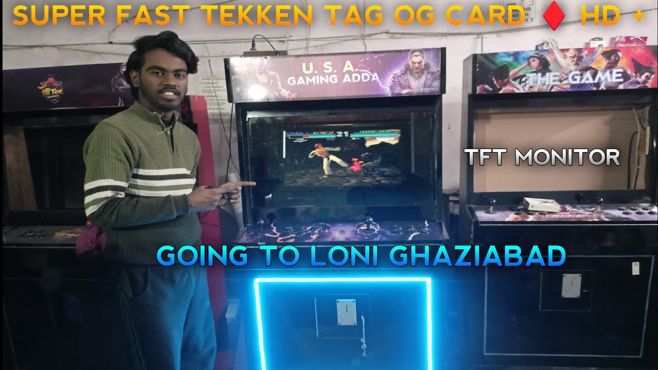 SUPER FAST TEKKEN TAG OG CARD &diams;️ HD + ON TFT TV CPU MODEL MACHINE ARCADE #tekken3 #tekkentag #arcade