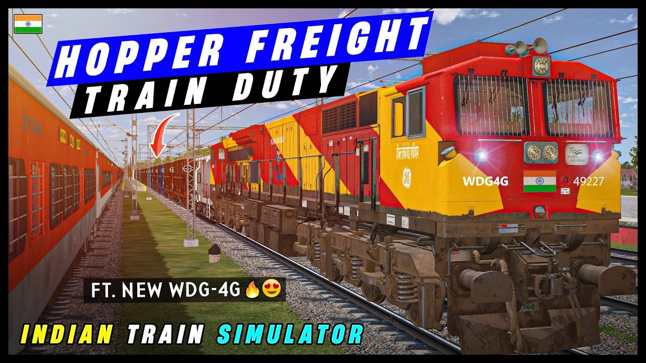 🔴INDIA's MOST POWERFUL 💪💥 DIESEL LOCOMOTIVE ⚡😲 - WDG4G In TRAIN SIMULATOR 2024 🚂 || MSTS NFR ROUTE 🔥