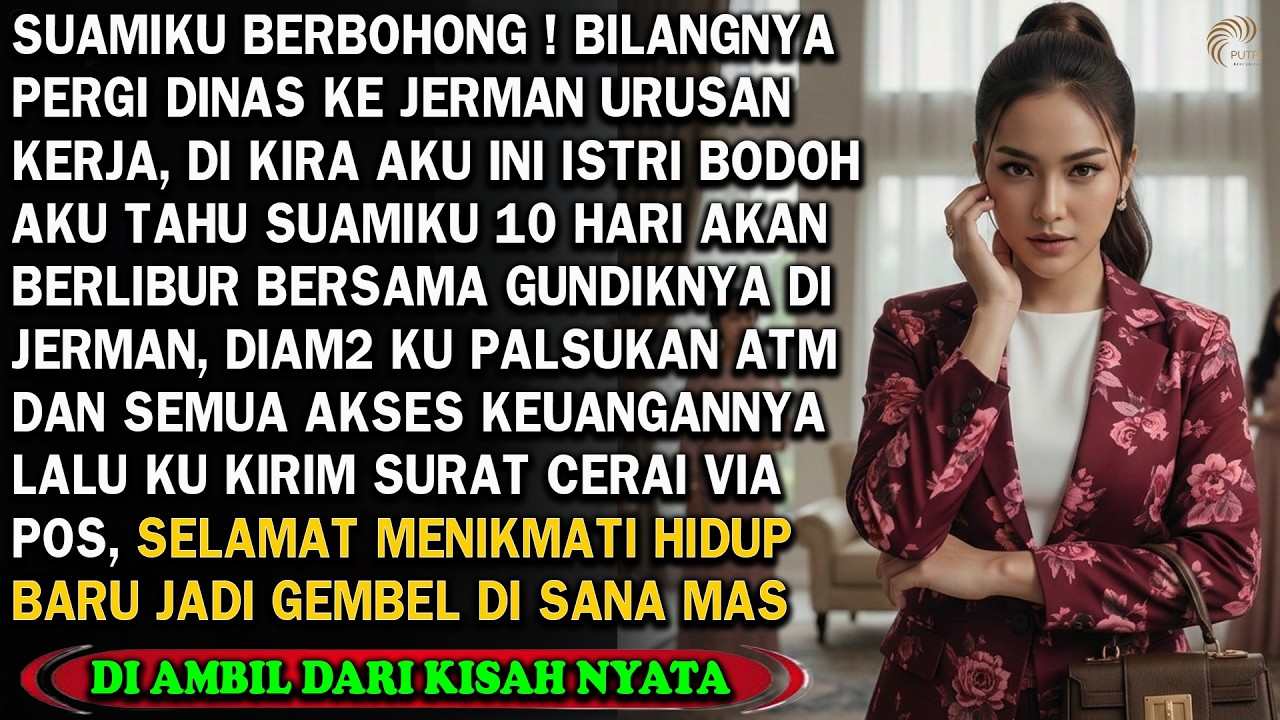 KISAH RUMAH TANGGA❗ SUAMI BOHONG DINAS KE JERMAN, DIA PIKIR AKU BODOH, KU BUAT DIA & PELAKOR HANCUR