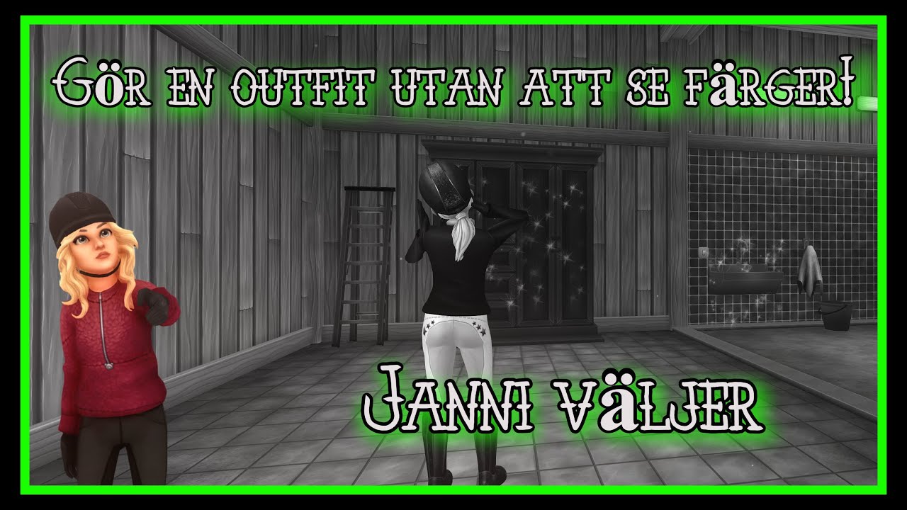 Gör en outfit utan färg! - Janni väljer